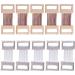 10Pcs White/Coffee Bandage Wrap Stretch Metal Clips Fixation Clamps Hooks Kit for Sport Replacement Elastic Bandage Wrap Clips