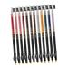 Beavorty 12pcs Lip Liner Eyeliner Eyebrow Pencil Black Makeup Lip Liner Makeup Pencil Natural Accessories