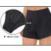 Women's High Waisted Running Shorts with Mesh Liner & Zipper Pockets - Black, Medium | THE GYM PEOPLE - Buy Online on GoSupps.com