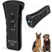 YurDoca Anti Barking Device Handheld Dog Repeller Trainer Dual-Channel Dog Repeller Ultrasonic Handheld Dog Training Tool 3 in 1 Bark Control Tool Frequency Levels Humanized and Safe for Cats Black-New10