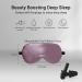 100% Natural Mulberry Silk Eye Mask for Sleeping with Ear Plugs and Travel Pouch - Adjustable 19 Momme Organic Silk Sleep Mask for Women - Grey Purple - Buy Online on GoSupps.com