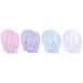 KiddyCare No Scratch Mittens Newborn/Baby Mittens Newborn. GOTS Organic Baby Mittens which are Baby Essentials. Warm and Soft Baby Gloves and Mittens 4pck - Girls 4 Pairs Blossom