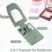 Professional Eyebrow Trimmer Kit - 5 in 1 Grooming Set for Women - Tweezer Razor Scissors & Brush - Pink - Buy Online on GoSupps.com