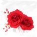TOVINANNA 1pc Rose Hair Comb Rose Hairpin Flower Hair Comb Rose Hair Clip Women Hair Clip - Buy Online on GoSupps.com
