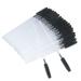 100PCS Disposable Silicone Mascara Wands & Eyebrow Spoolie Brushes for Eyelash Extensions - Transparent Black - Buy Online on GoSupps.com