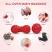 Uraqt Fascia Ball Set - Hedgehog Massage Balls for Muscle Tension Relief | Ideal for Feet Back Neck & Hands (Red) - Buy Online on GoSupps.com