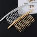 QUUPY Hair Comb 4.3 - Alloy Curved Teeth Hair Clip for Women | 2 Pack (Gold & Silver) - Premium Hair Accessory for Effortless Styling - Buy Online on GoSupps.com