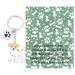 Ensianth Dog Keychain Gifts for Dog Lovers Puppy Keychain Dog Paw Print Keychain Gifts for Dog Owners Mom Dad Puppy Dog Keyring Jack Dog