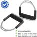 Frdhee Safety Stainless Steel Stirrups for Adults & Children | Anti-Slip Rubber Tread | Equestrian Saddle Safety - 2 Pieces - Buy Online on GoSupps.com