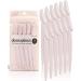 Kitsch dermaplaning tool facial razor for women eyebrow razors & facial razors for women face hair removal for women dermaplane razor for women face 12 pieces (black) blush