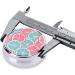 Buy Pink Blue Citrus Slices Round Pill Box - 3 Compartments Portable Organizer for Travel & Purse - Buy Online on GoSupps.com