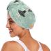 Buy Small Ballerinas Teal Hair Towel 2 Pack | Super Absorbent Quick Dry Hair Turbans for Women & Girls - Buy Online on GoSupps.com