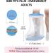 DNEOUXI Waterproof Extra Wide Leg Cast Cover for Shower - XL-Extra Wide Size 10-29 - Non-Slip Bottom - Watertight Foot Protector for Plus Size Adults - Buy Online on GoSupps.com