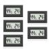 MAPRARI 5 x mini thermometer & hygrometer inside Digital - 2in1 room thermometer & air humidity knife inside - thermometer for interior and hydrometer - improved measurement technology August 2022 5 pieces black