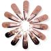 Topkids Accessories 4-5cm / 1.5-2" Set of 12 Metal Hair Clips Hair Snap Hair Clips Mini Hair Clips Small Hair Clips Hair Clips Women Hair Accessories for Women & Girls Hair Accessories (Rose Gold)