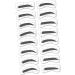 FRCOLOR 64 Pairs 8 brow stencils eye shadows molds eyebrow template female painting eyebrow - Buy Online on GoSupps.com