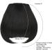 BUYOGET Clip in Fringe Hair Extension Natural Natural Black Straight Fake fringe Clip on Bangs Hair Clip for Women Girls Natural Black #1B - Buy Online on GoSupps.com