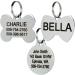 Personalized Stainless Steel Pet ID Tag | 8 Lines of Custom Engraving | Bone Shape | Dog & Cat Tags | Double-Sided Engraving | Pack of 1 - Buy Online on GoSupps.com