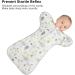 Duomiaomiao Hedgehog Baby Transition Swaddle Blanket | Arms Up Sleeping Bag | Cotton Baby Essentials for Newborn Boys Girls | All Seasons | 0-6 Months - Buy Online on GoSupps.com