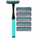 Professional Stainless Steel Safety Razor for Men - Manual Shaver with Double Layer Blades & Shaving Cream - Buy Online on GoSupps.com