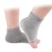 Moisturizing Silicone Gel Heel Socks - 2 Pairs for Dry, Cracked Skin Care - Open Toe Recovery Socks - Black & Grey - Buy Online on GoSupps.com