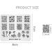KADS Nail Stamping Plate Rose Flower Nature Image Template for DIY Manicure - FL037 - Buy Online on GoSupps.com