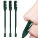 Manual Nose Hair Shaving Double Head Nose Hair Trimmer360 Degree Rotating Grooming Device for Women and Men Dark Green