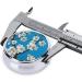 Japanese Cherry Flowers Mini Round Pill Box - 3 Compartment Travel Organizer | Portable Pill Case for Home & Office Use - Buy Online on GoSupps.com