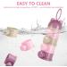 Vicloon Baby Milk Powder Dispenser - Portable 4-Layer Twist-Lock Storage Container - Stackable Pots for Kids - 270ml per Layer - Pink/Purple - Buy Online on GoSupps.com