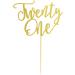 Arthsdite 1Pc Twenty One Cake Topper - 21st Happy Birthday Cake Decorations 21 Birthday Party Decor Wedding Anniversary Party Decorations - Gold Glitter - Buy Online on GoSupps.com