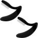 GCQQ Folding Eyelash Separator Comb - Metal Teeth, Fine Lash Comb for Eyelash Lift and Brow Waxing - 2PCS (Black) - Buy Online on GoSupps.com