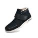 Mens Diabetic Shoes Mens Adjustable Swollen Feet Plantar Fasciitis Lightweight Diabetic Shoes Men Long Tube Diabetes Shoes For Grandfather Grandmother Swollen Feet ( Color : A black Size : 12 )