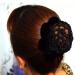 JUSTFOX Bun Net Hair Net - Pink Hair Styling Aid for Perfect Hairstyles | International Shipping - Buy Online on GoSupps.com