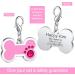 Natiform Personalized Glitter Pet ID Tag - Customized Cat Tag - Engraved - 4 Lines Custom Text - Easy to Read - Bone Pink - Buy Online on GoSupps.com