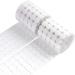 WXBOOM Self Adhesive Dots 1400pcs (700 Pairs) 0.79 Diameter White Hook & Loop Dots Sticky Back Coins 20mm for School Classroom Office Home 1.0.79-1400