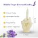 Middle Finger Scented Candle - White Lavender Aroma | Unique Halloween D cor & Aromatherapy Gift - Buy Online on GoSupps.com