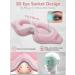 3D Contoured Sleep Mask for Women Men - 99% Blackout Eye Covers - Comfortable & Adjustable - Perfect for Travel and Lash Extensions - Pink - Buy Online on GoSupps.com