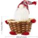 Christmas Candy Basket Table Decor Gnomes Wicker Basket for Christmas Candy Storage Jars Weaving Santa Claus Storage Basket for Christmas Decorations Red Christmas Table Decoration Christmas Storage - Buy Online on GoSupps.com