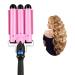 3 Barrel Curling Iron Wand 1.25 Inch 32mm Hair Crimper Hair Waver with LCD Temp Display Ceramic Tourmaline Crimper Hair Iron with Dual Voltage Temperature Adjustable Heat Up Quickly