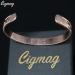 Cigmag 9X Lymphatic Drainage Copper Magnetic Bracelet for Women - Rose Gold Flower Pattern | Adjustable Ultra Strength Magnet - Gift Box Included - Buy Online on GoSupps.com