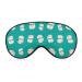 Japanese Lucky Cat Sleep Mask Eye Cover for Sleeping Blindfold with Adjustable Strap Blocks Light Night Travel Nap for Men Women