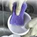 Silicone Dish Sponge 4 Pieces Multipurpose Antibacterial Kitchen Silicone Scrubber Silicone Dish Washing and Dirt Cleaning Sponge for Pot Pan Dish Bowl Fruit Vegetable - Buy Online on GoSupps.com