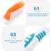 Healvian Travel Toothbrush Set | Compact Toothpaste & Prosthesis Cleaning Brush with Case - Perfect for On-the-Go Dental Care - Buy Online on GoSupps.com