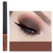Coloured Eyeliner Matte Liquid Eyeliner Brown Eyeliner Long-Lasting Waterproof Liquid Eye Liner Highly-Pigmented Colourful Eyeliner for Eye Makeup Tools Black White Purple Blue(Only Brown) Brown-06