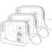ANRUI 3pcs TSA-Approved Clear Travel Toiletry Bag Set - Grey 1 3-1-1 Liquids Organizer for Carry-On Luggage - Women & Men - Buy Online on GoSupps.com