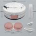 Portable Cute Rose Gold Contact Lens Case with Mirror for Travel - Buy Online on GoSupps.com