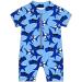 PythJooh Baby Boy Swimsuit 3-4 Years Blue Shark Rash Guard One Piece Swimwear - Buy Online on GoSupps.com