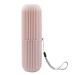 Travel toothbrush holder toothbrush case toothbrush travel container-multifunctional travel toothbrush organizer for home travel business camping school pink