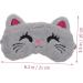 FOMIYES 6 Pcs Kids Sleep Mask Set - Cartoon Blindfolds & Plush Eye Patches for Travel & Sleep - Adorable Bunny & Cat Designs - Buy Online on GoSupps.com