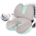 Ergonomic Seat Cushion (Seat Cushion+Chair Cushion) Hip and Waist Protection Detachable Zip Breathable Memory Foam Anti Stress Butt Pillow Improve Seat Comfort Green